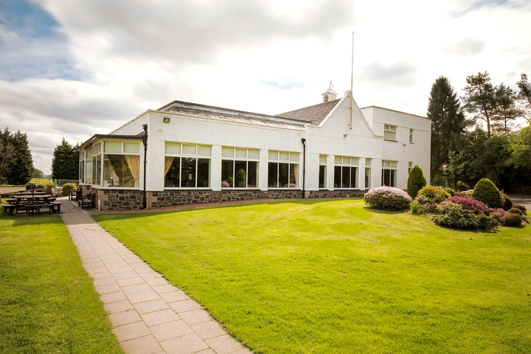Clubhouse at side